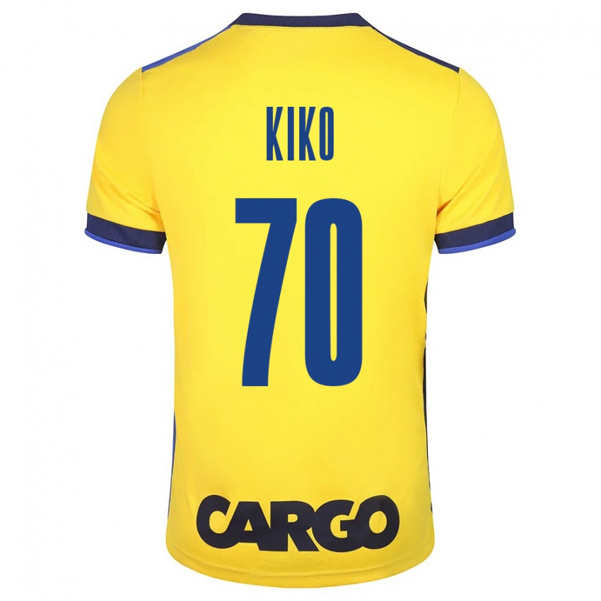 Hombre Camiseta Kiko Bondoso #70 Amarillo 1ª Equipación 2023/24 La Camisa Perú