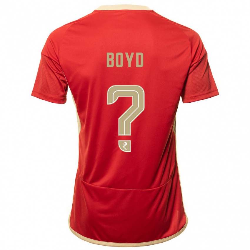 Hombre Camiseta Fletcher Boyd #0 Rojo 1ª Equipación 2023/24 La Camisa Perú