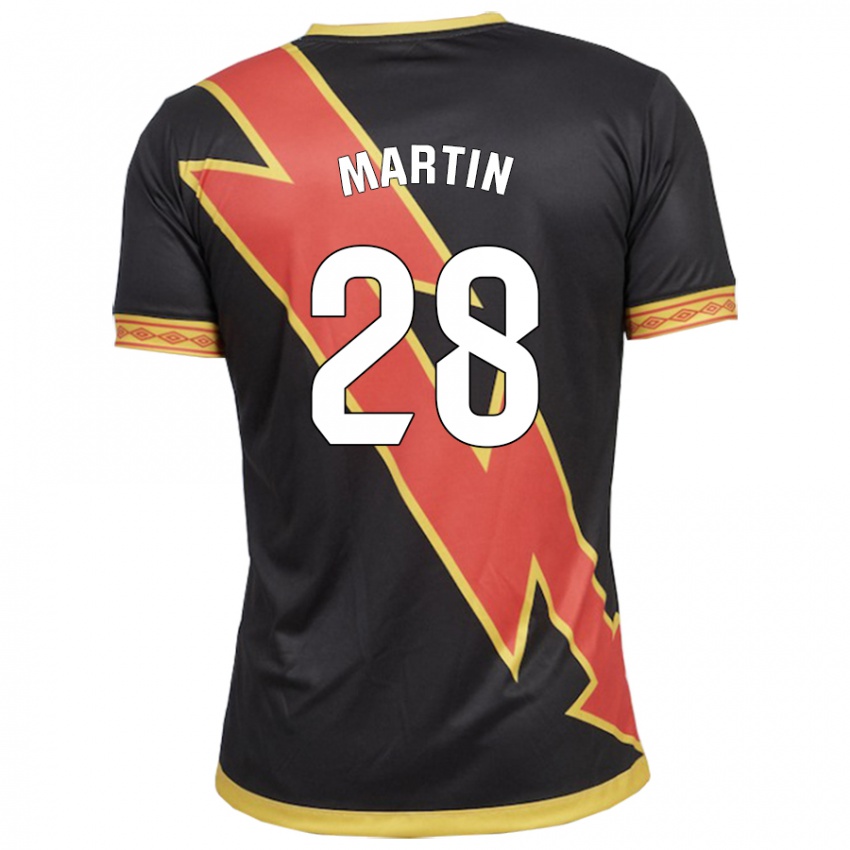 Hombre Camiseta Pablo Martín #28 Negro 2ª Equipación 2023/24 La Camisa Perú