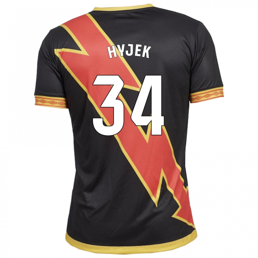 Hombre Camiseta David Hyjek #34 Negro 2ª Equipación 2023/24 La Camisa Perú