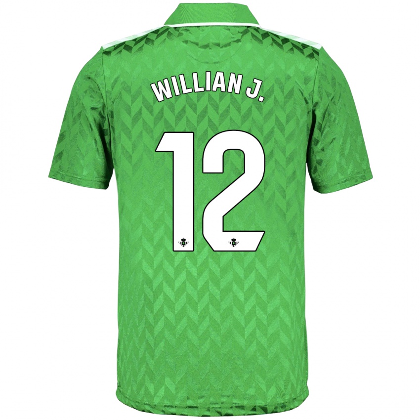 Hombre Camiseta Willian Jose #12 Verde 2ª Equipación 2023/24 La Camisa Perú