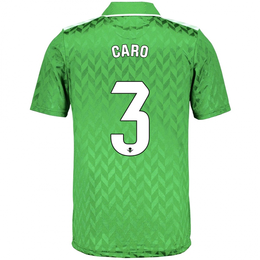 Hombre Camiseta Andrés Caro #3 Verde 2ª Equipación 2023/24 La Camisa Perú