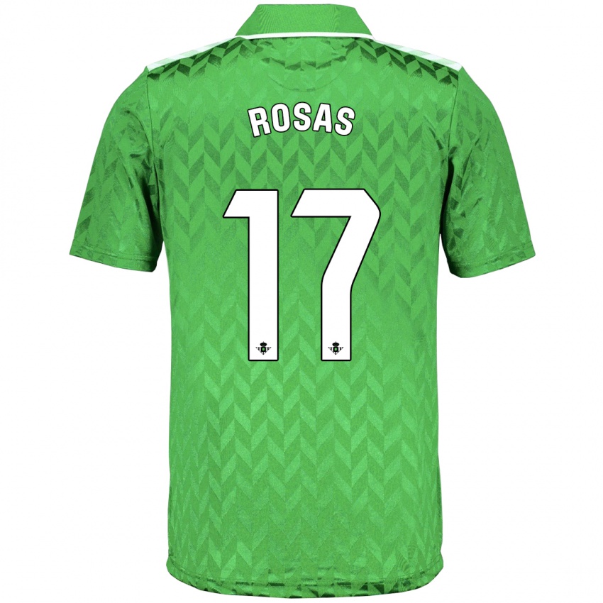 Hombre Camiseta Berto Rosas #17 Verde 2ª Equipación 2023/24 La Camisa Perú