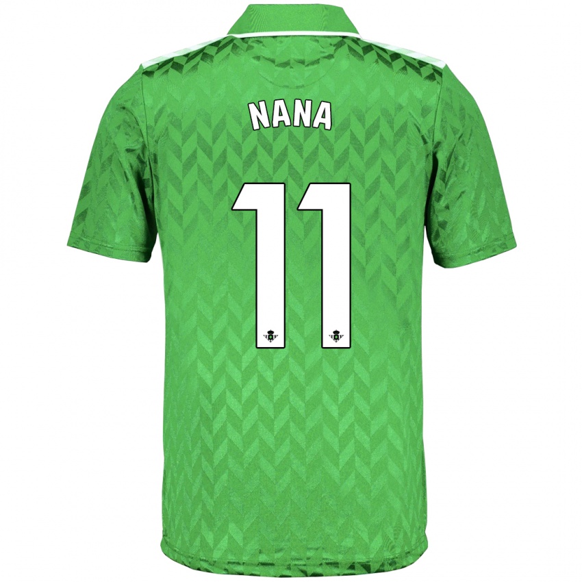 Hombre Camiseta Nuria Ligero Fernández #11 Verde 2ª Equipación 2023/24 La Camisa Perú