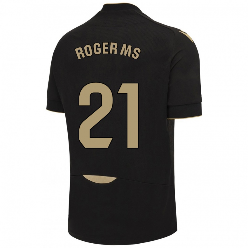 Hombre Camiseta Roger Martí #21 Negro 2ª Equipación 2023/24 La Camisa Perú