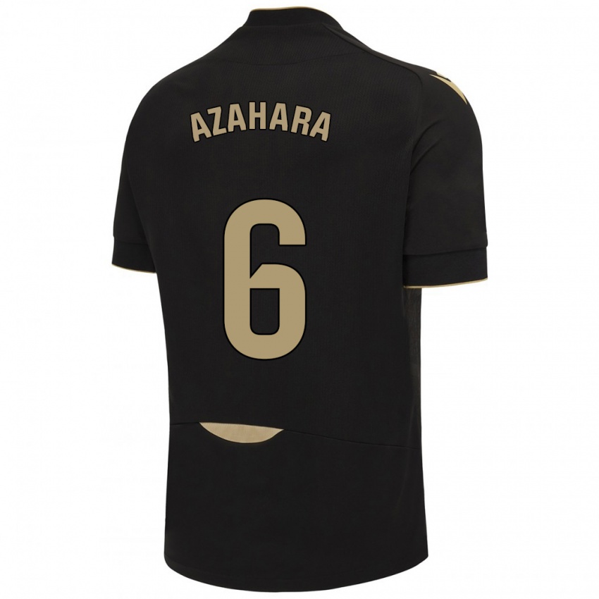 Hombre Camiseta Azahara #6 Negro 2ª Equipación 2023/24 La Camisa Perú