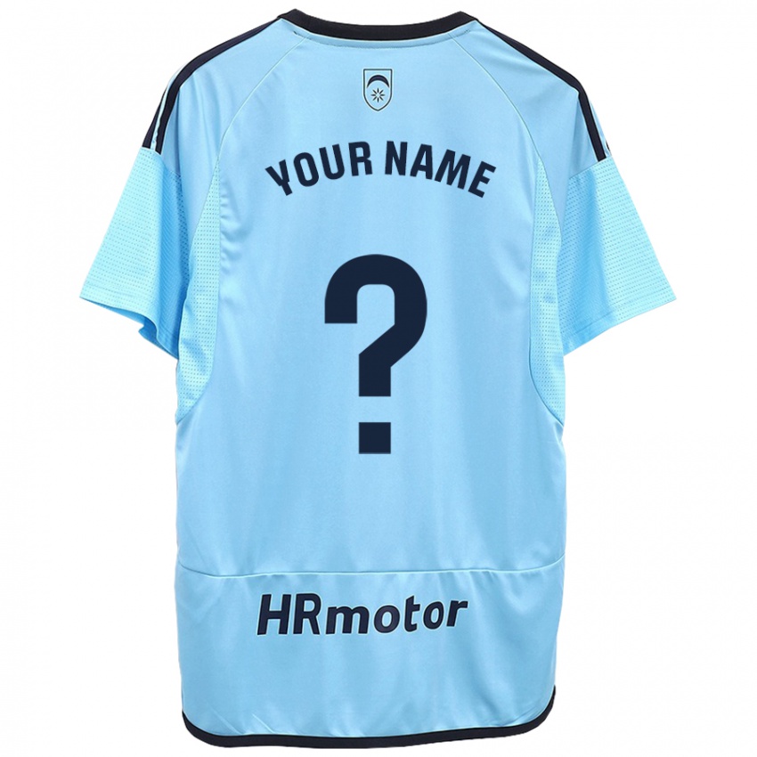 Hombre Camiseta Su Nombre #0 Azul 2ª Equipación 2023/24 La Camisa Perú