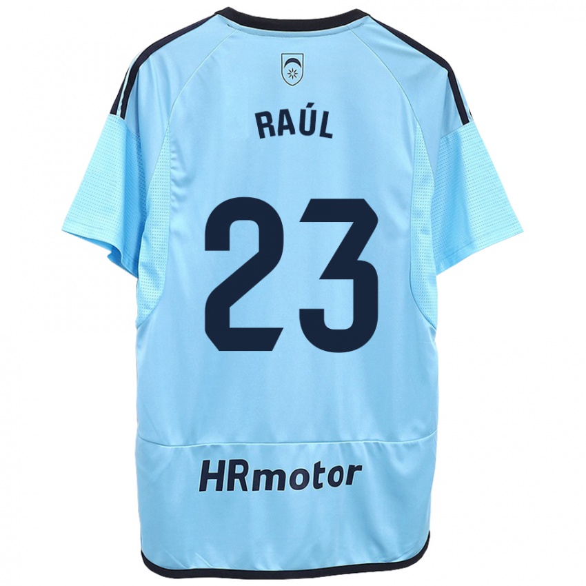 Hombre Camiseta Raúl García #23 Azul 2ª Equipación 2023/24 La Camisa Perú