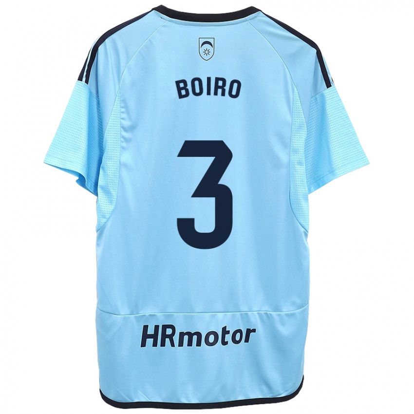 Hombre Camiseta Adama Boiro #3 Azul 2ª Equipación 2023/24 La Camisa Perú