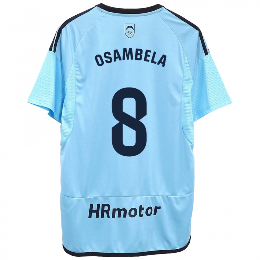 Hombre Camiseta Asier Osambela #8 Azul 2ª Equipación 2023/24 La Camisa Perú