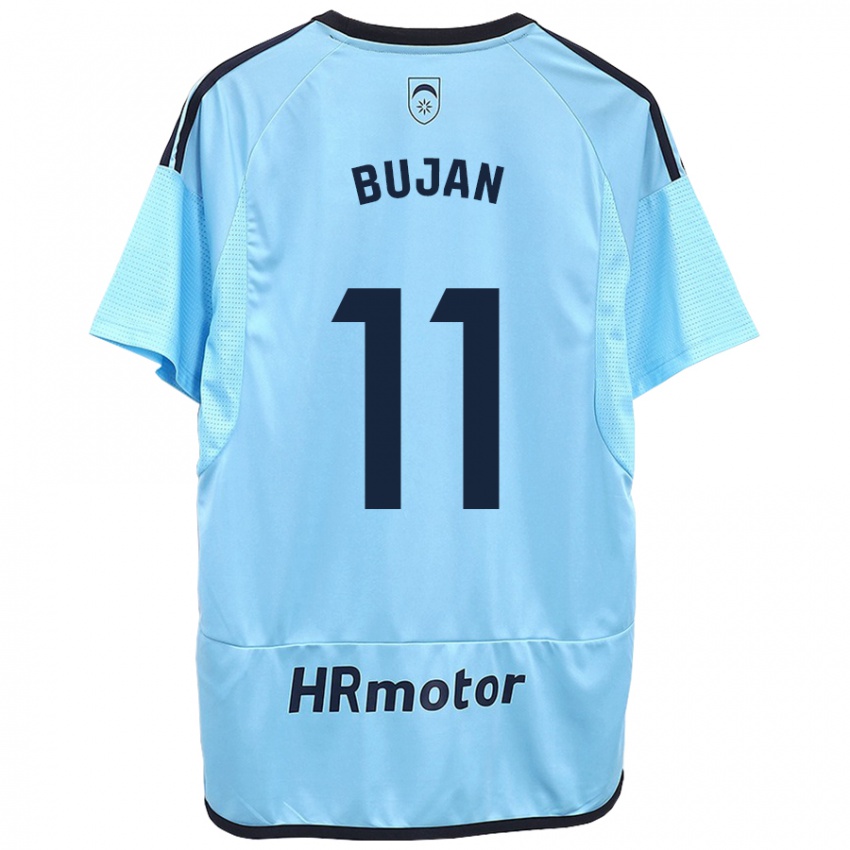 Hombre Camiseta Unai Buján #11 Azul 2ª Equipación 2023/24 La Camisa Perú