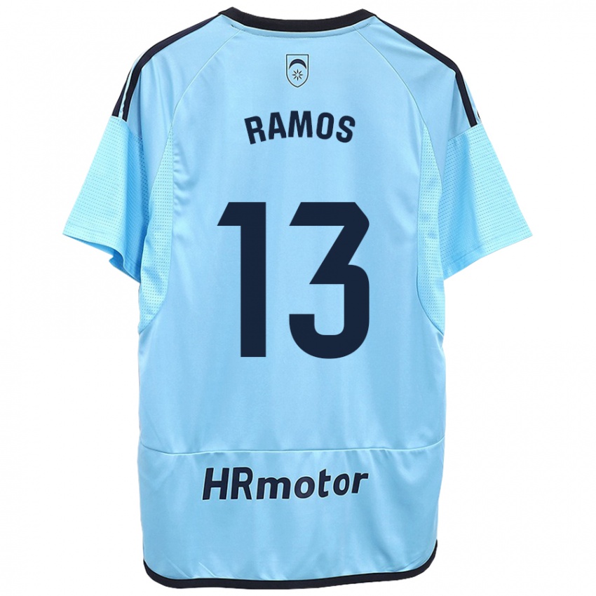 Hombre Camiseta Darío Ramos #13 Azul 2ª Equipación 2023/24 La Camisa Perú