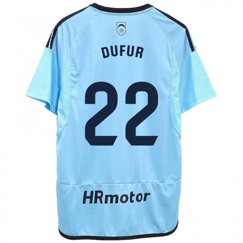 Hombre Camiseta Ander Dufur #22 Azul 2ª Equipación 2023/24 La Camisa Perú