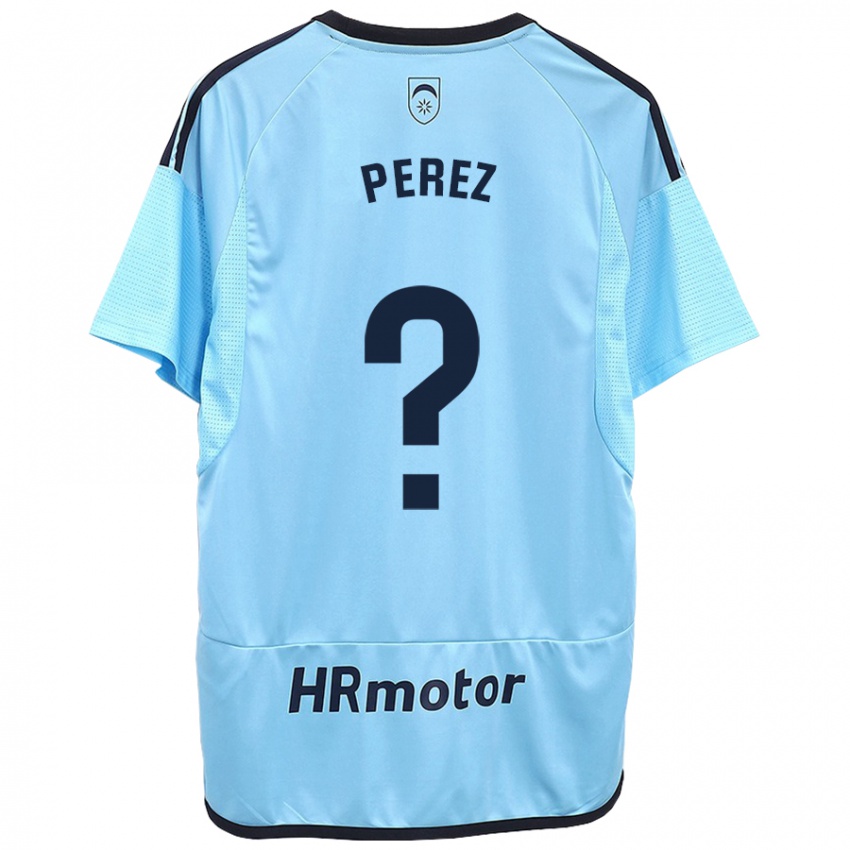 Hombre Camiseta Bruno Perez #0 Azul 2ª Equipación 2023/24 La Camisa Perú