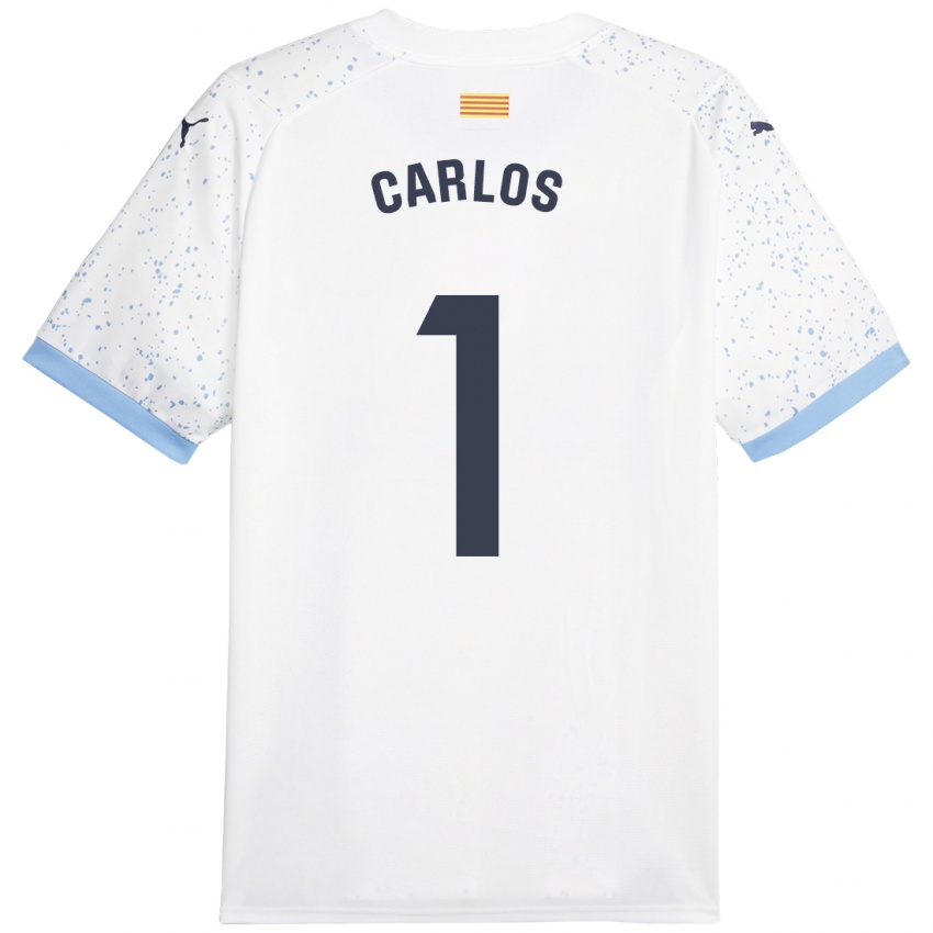 Hombre Camiseta Juan Carlos #1 Blanco 2ª Equipación 2023/24 La Camisa Perú