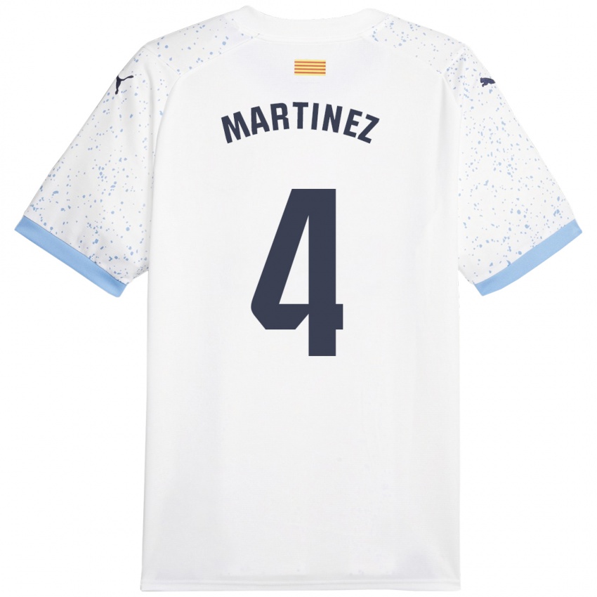 Hombre Camiseta Arnau Martínez #4 Blanco 2ª Equipación 2023/24 La Camisa Perú