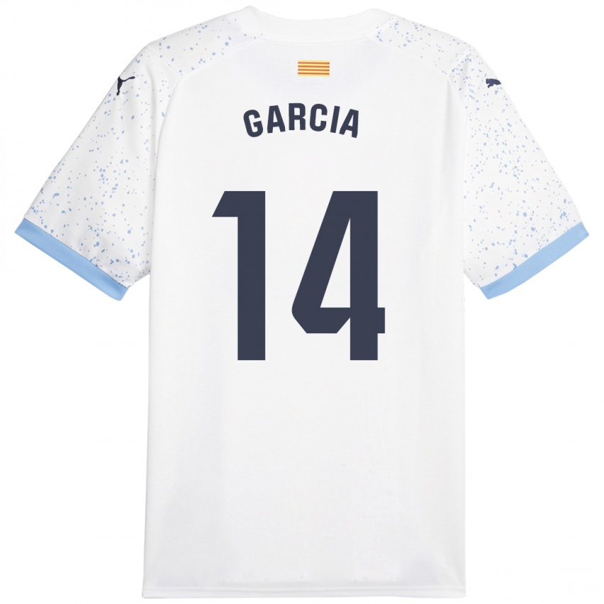 Hombre Camiseta Aleix García #14 Blanco 2ª Equipación 2023/24 La Camisa Perú