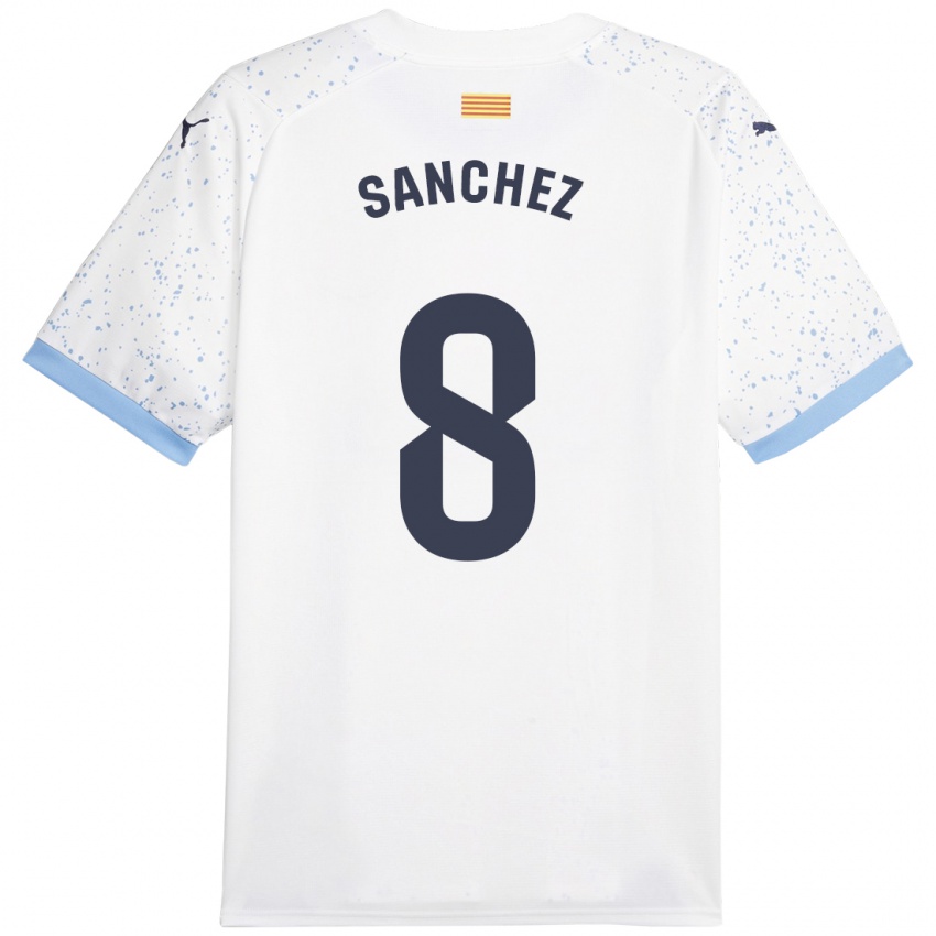 Hombre Camiseta Miguel Ángel Sánchez #8 Blanco 2ª Equipación 2023/24 La Camisa Perú