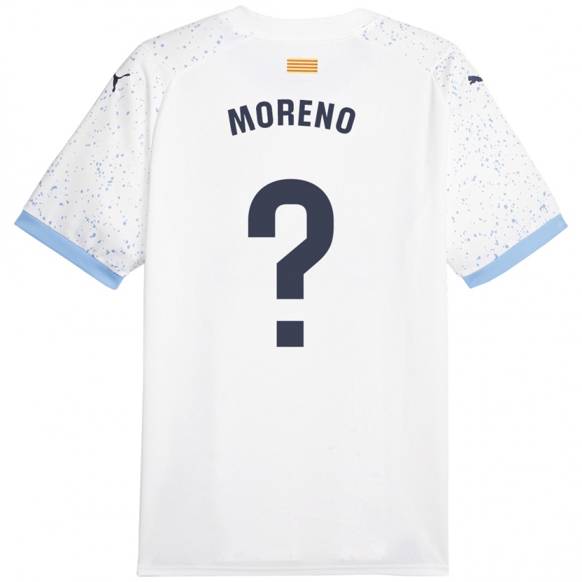 Hombre Camiseta Gerard Moreno #0 Blanco 2ª Equipación 2023/24 La Camisa Perú