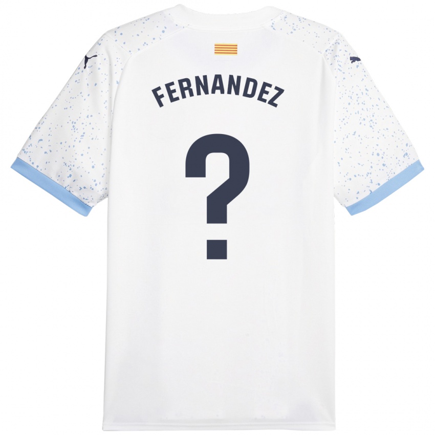 Hombre Camiseta Marc Fernández #0 Blanco 2ª Equipación 2023/24 La Camisa Perú