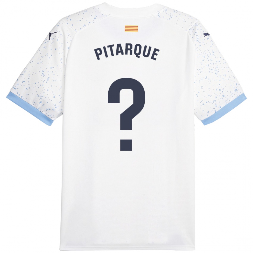 Hombre Camiseta Víctor Pitarque #0 Blanco 2ª Equipación 2023/24 La Camisa Perú