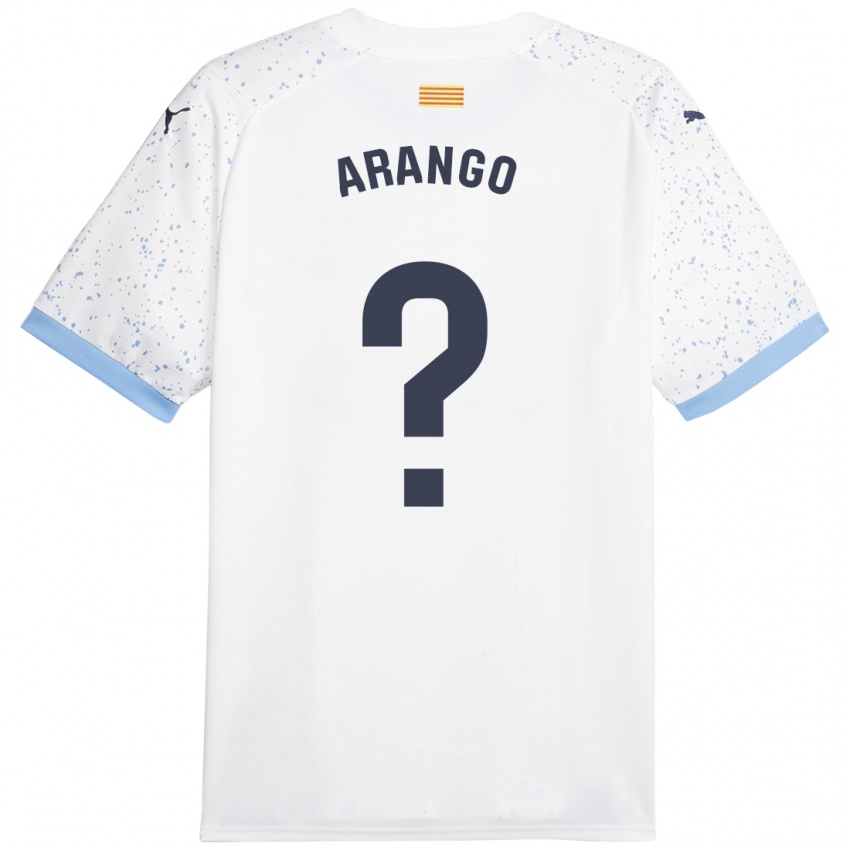 Hombre Camiseta Juan Arango #0 Blanco 2ª Equipación 2023/24 La Camisa Perú
