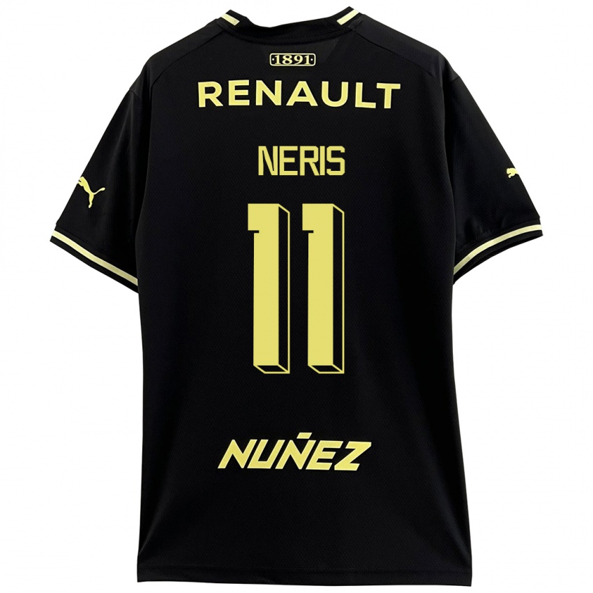 Hombre Camiseta José Neris #11 Negro 2ª Equipación 2023/24 La Camisa Perú