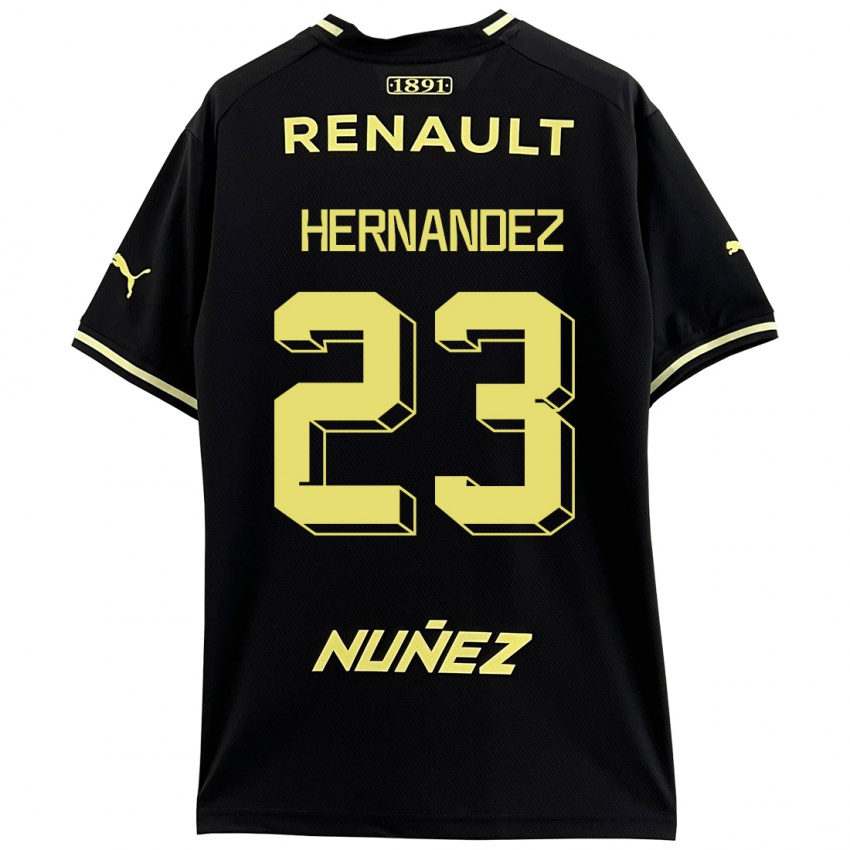 Hombre Camiseta Abel Hernandez #23 Negro 2ª Equipación 2023/24 La Camisa Perú