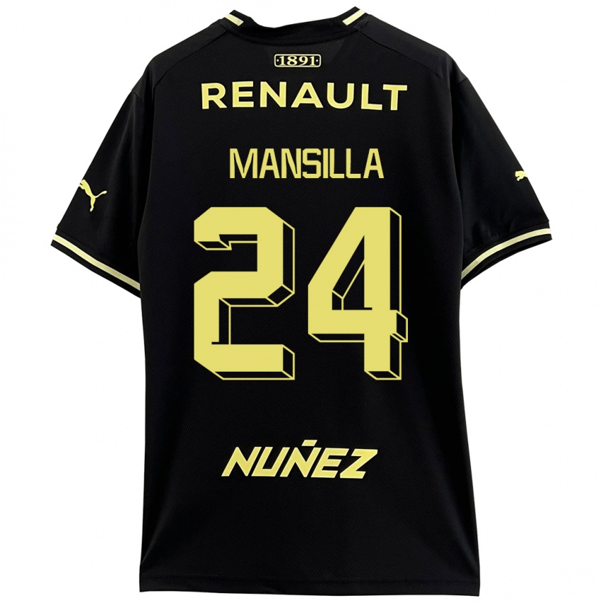 Hombre Camiseta Brian Mansilla #24 Negro 2ª Equipación 2023/24 La Camisa Perú