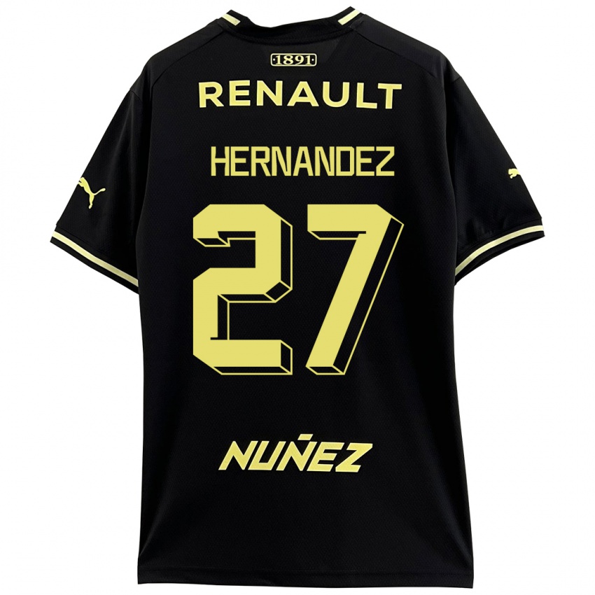 Hombre Camiseta Lucas Hernández #27 Negro 2ª Equipación 2023/24 La Camisa Perú