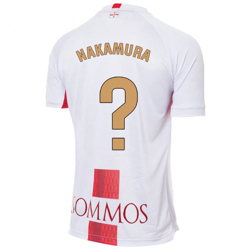 Hombre Camiseta Togo Nakamura #0 Blanco 2ª Equipación 2023/24 La Camisa Perú