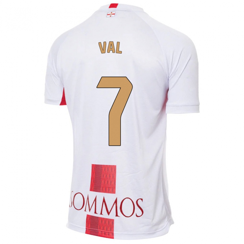 Hombre Camiseta Rodri Val #7 Blanco 2ª Equipación 2023/24 La Camisa Perú