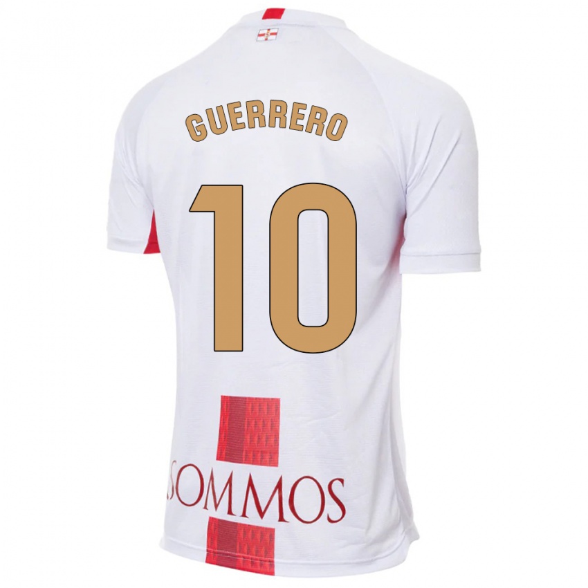 Hombre Camiseta Fernando Guerrero #10 Blanco 2ª Equipación 2023/24 La Camisa Perú