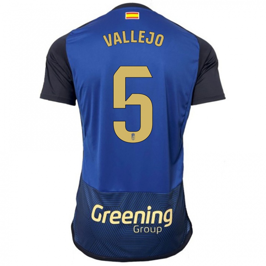 Hombre Camiseta Jesus Vallejo #5 Armada 2ª Equipación 2023/24 La Camisa Perú