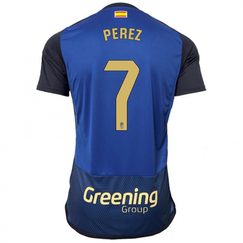 Hombre Camiseta Laura Pérez #7 Armada 2ª Equipación 2023/24 La Camisa Perú