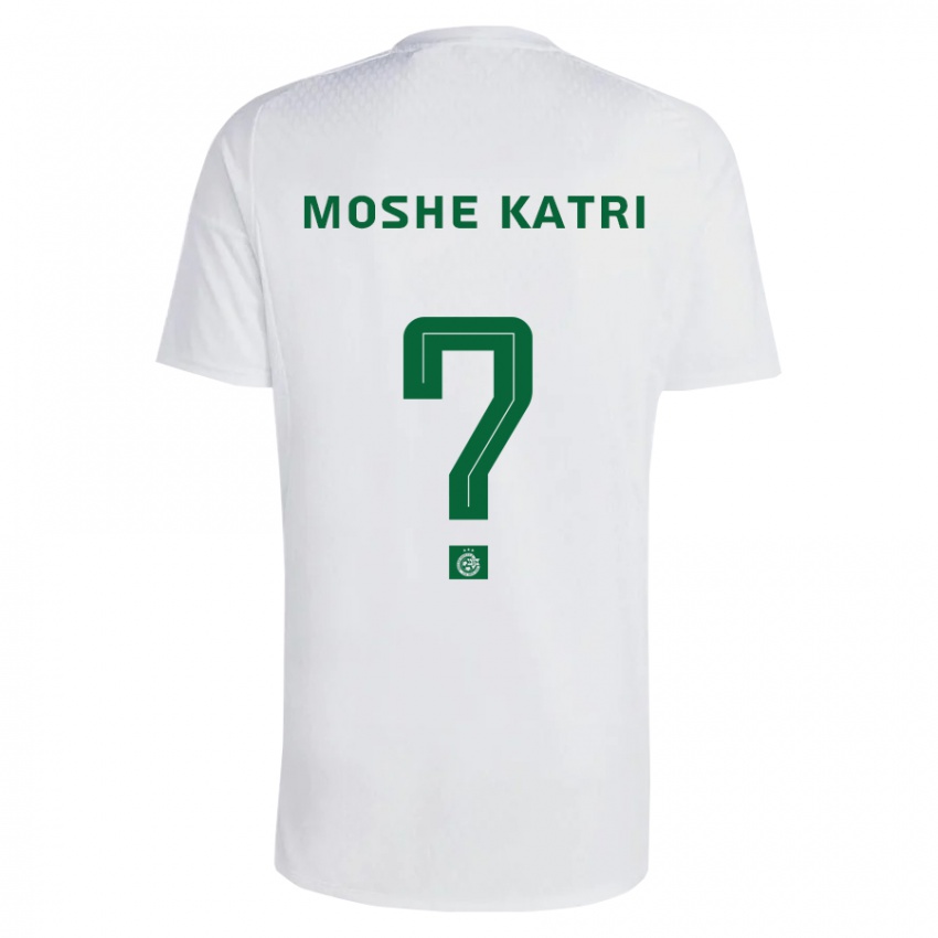 Hombre Camiseta Roy Moshe Katri #0 Verde Azul 2ª Equipación 2023/24 La Camisa Perú