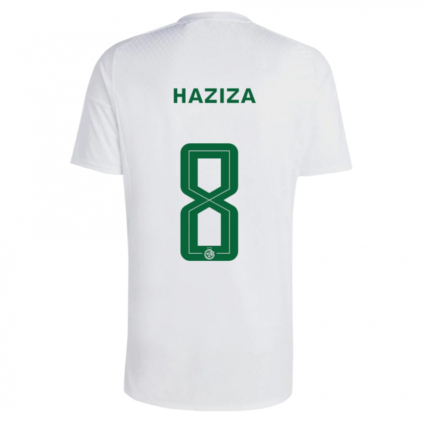 Hombre Camiseta Dolev Haziza #8 Verde Azul 2ª Equipación 2023/24 La Camisa Perú