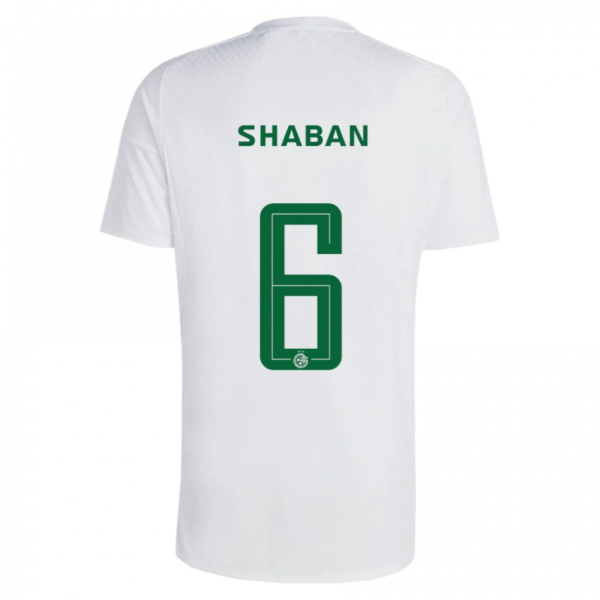 Hombre Camiseta Loay Shaban #6 Verde Azul 2ª Equipación 2023/24 La Camisa Perú