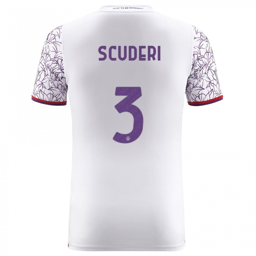 Hombre Camiseta Giulio Scuderi #3 Blanco 2ª Equipación 2023/24 La Camisa Perú