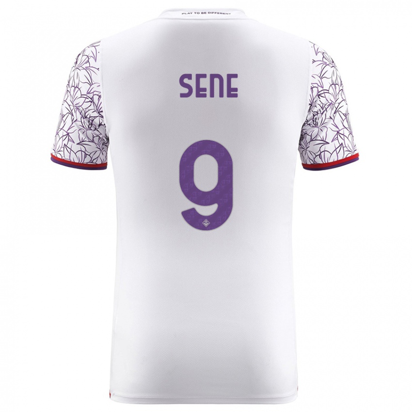 Hombre Camiseta Fallou Sene #9 Blanco 2ª Equipación 2023/24 La Camisa Perú