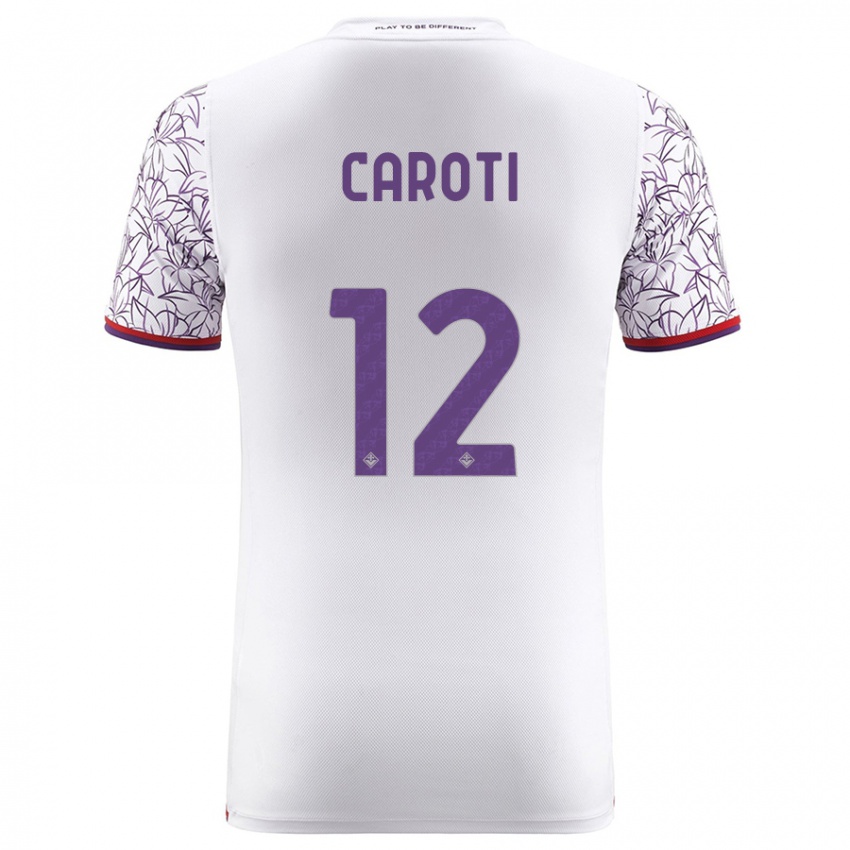 Hombre Camiseta Filippo Caroti #12 Blanco 2ª Equipación 2023/24 La Camisa Perú