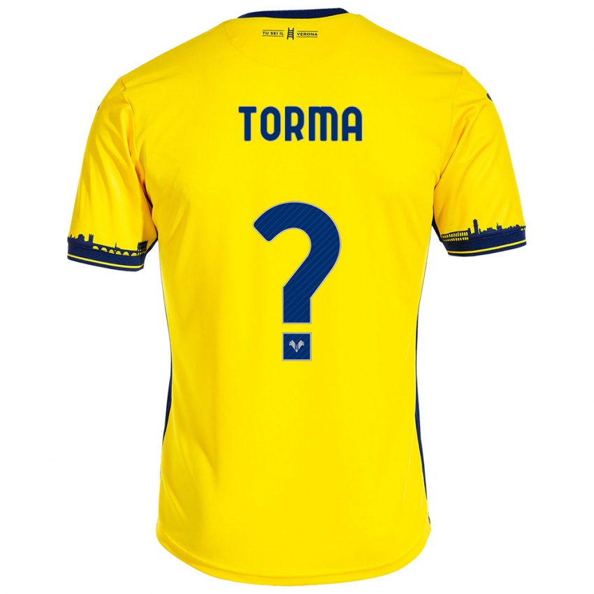 Hombre Camiseta Salvatore Torma #0 Amarillo 2ª Equipación 2023/24 La Camisa Perú