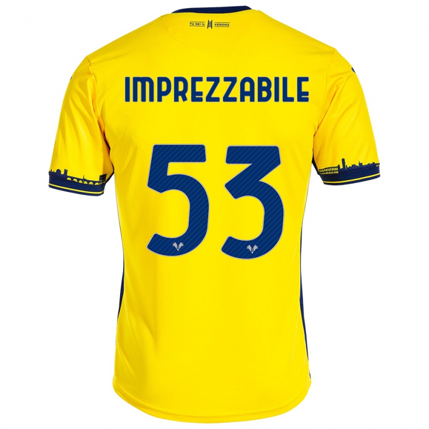 Hombre Camiseta Francesca Imprezzabile #53 Amarillo 2ª Equipación 2023/24 La Camisa Perú