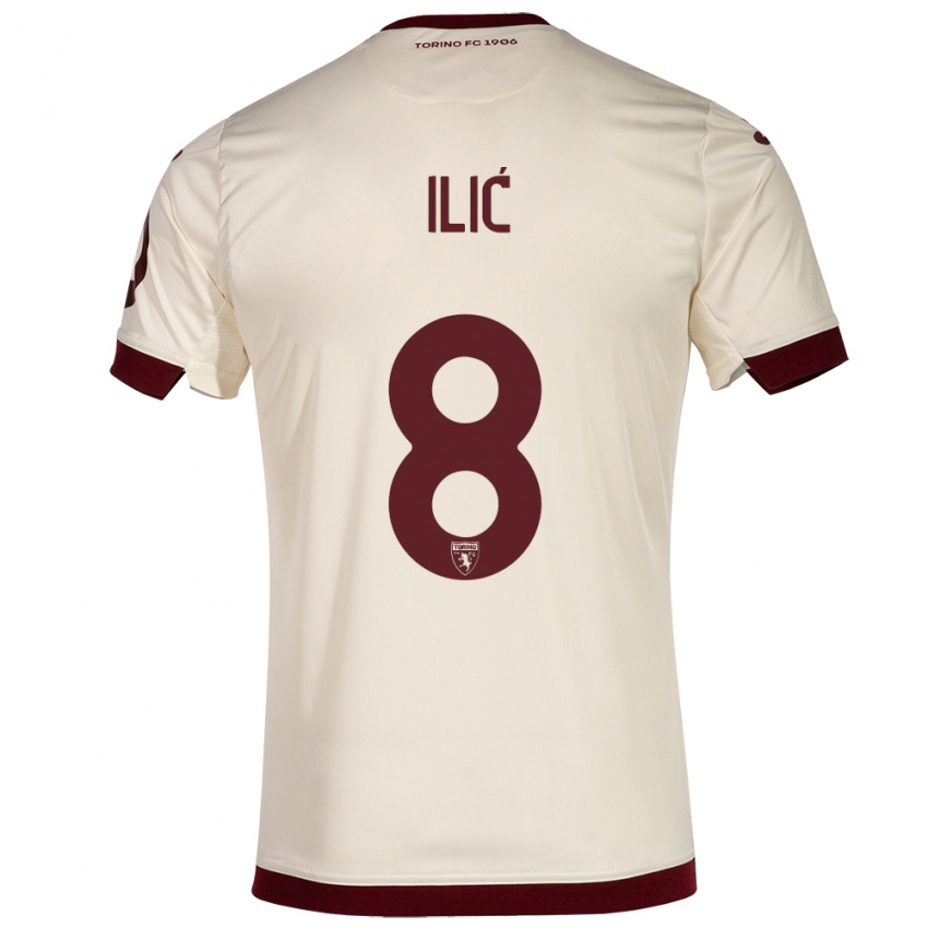 Hombre Camiseta Ivan Ilić #8 Champán 2ª Equipación 2023/24 La Camisa Perú