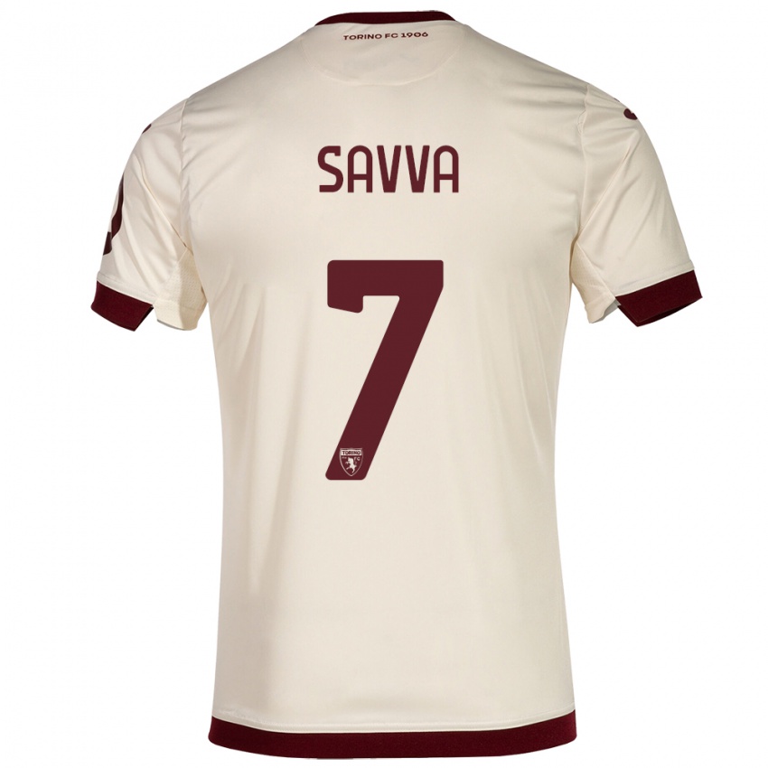 Hombre Camiseta Zanos Savva #7 Champán 2ª Equipación 2023/24 La Camisa Perú