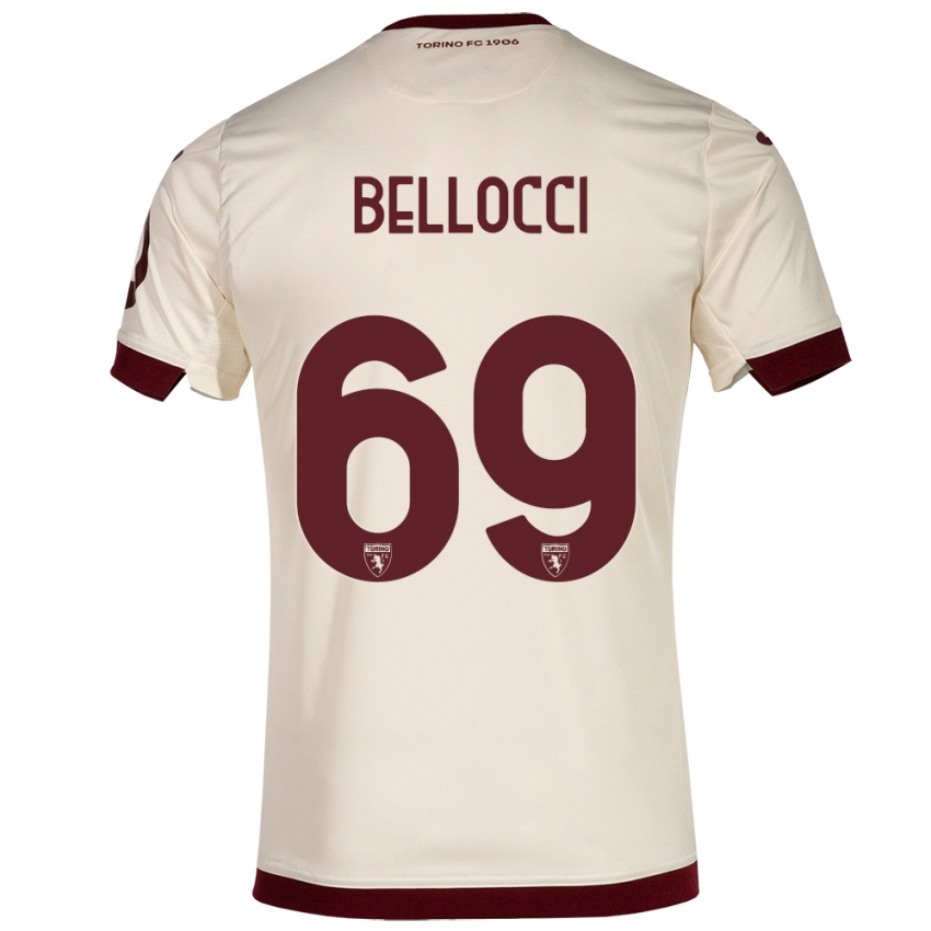 Hombre Camiseta Andrea Bellocci #69 Champán 2ª Equipación 2023/24 La Camisa Perú