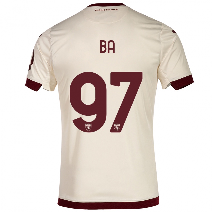 Hombre Camiseta El-Hadji Ba #97 Champán 2ª Equipación 2023/24 La Camisa Perú