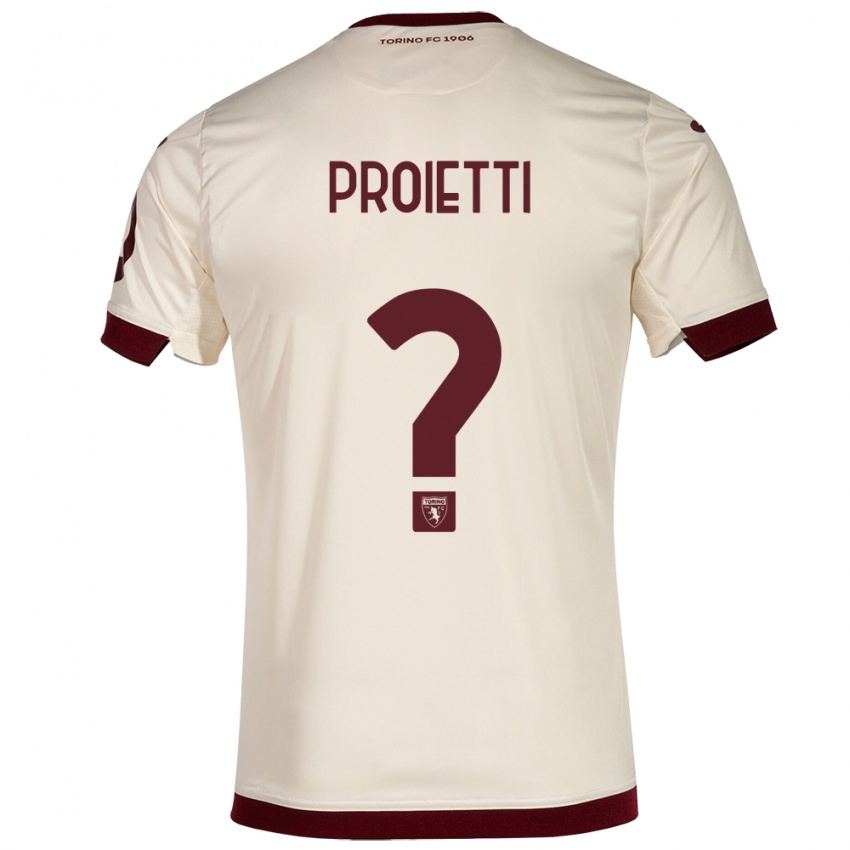 Hombre Camiseta Riccardo Proietti #0 Champán 2ª Equipación 2023/24 La Camisa Perú