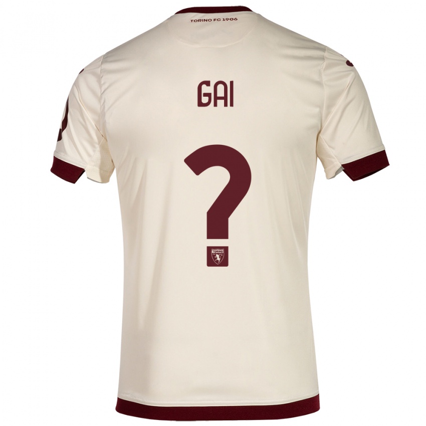 Hombre Camiseta Fabrizio Gai #0 Champán 2ª Equipación 2023/24 La Camisa Perú