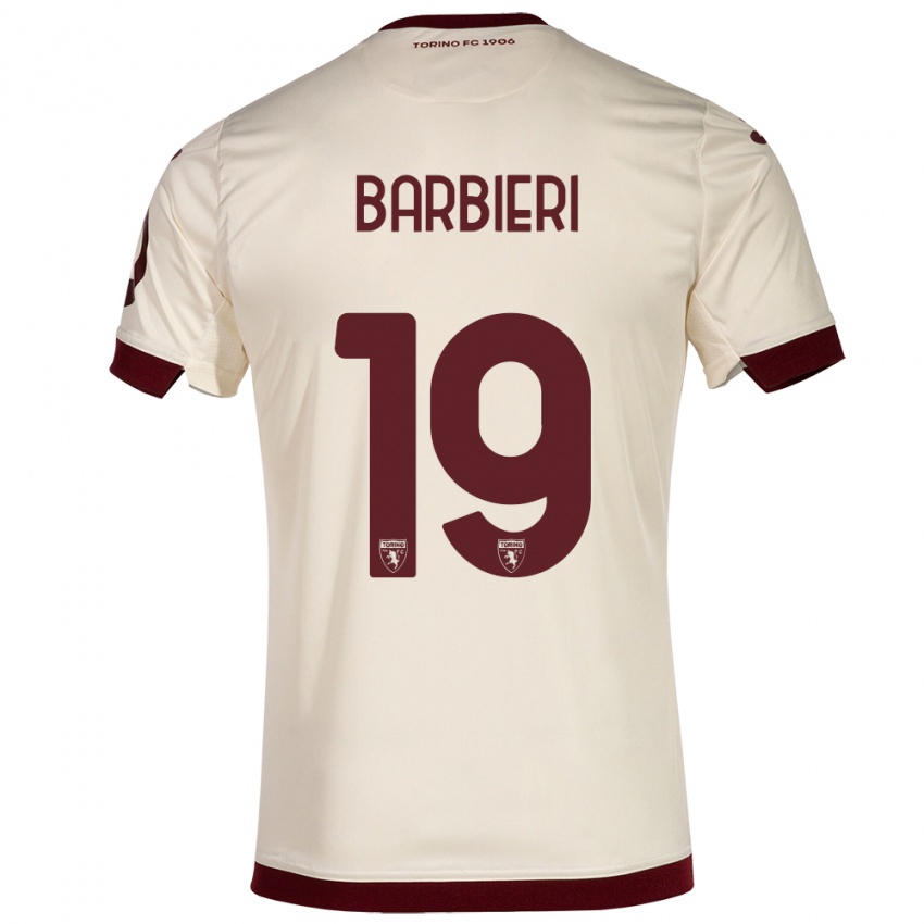 Hombre Camiseta Raffaella Barbieri #19 Champán 2ª Equipación 2023/24 La Camisa Perú